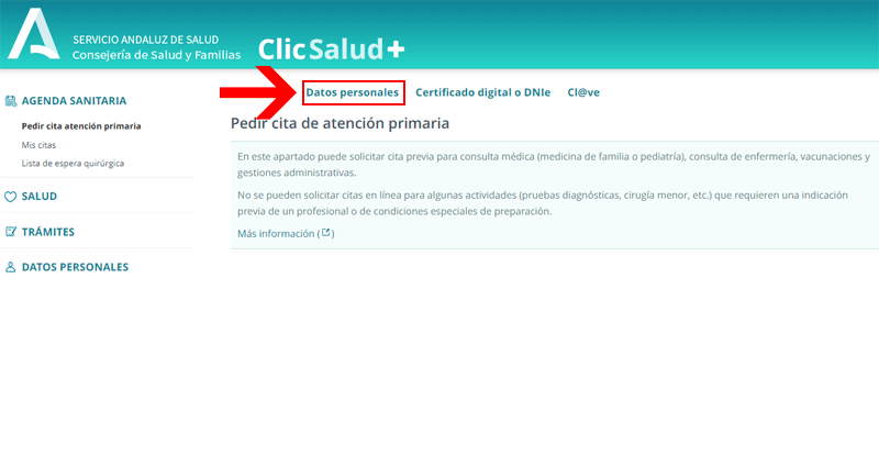 Identificación en ClicSalud+