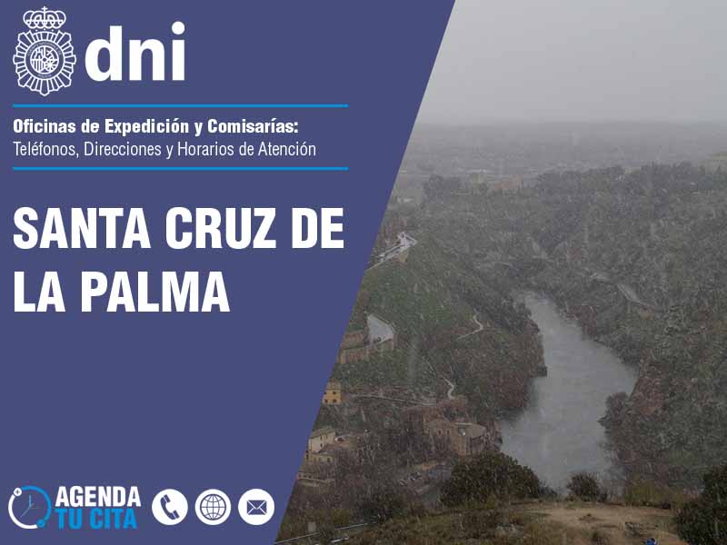 Oficinas del DNI en Santa Cruz de La Palma - Telfonos, Direcciones y Horarios